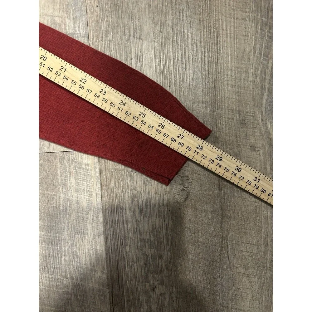 Banana Republic Sweater Mens M Red Cashmere Blend Premium Luxe Yarn Crewneck EUC